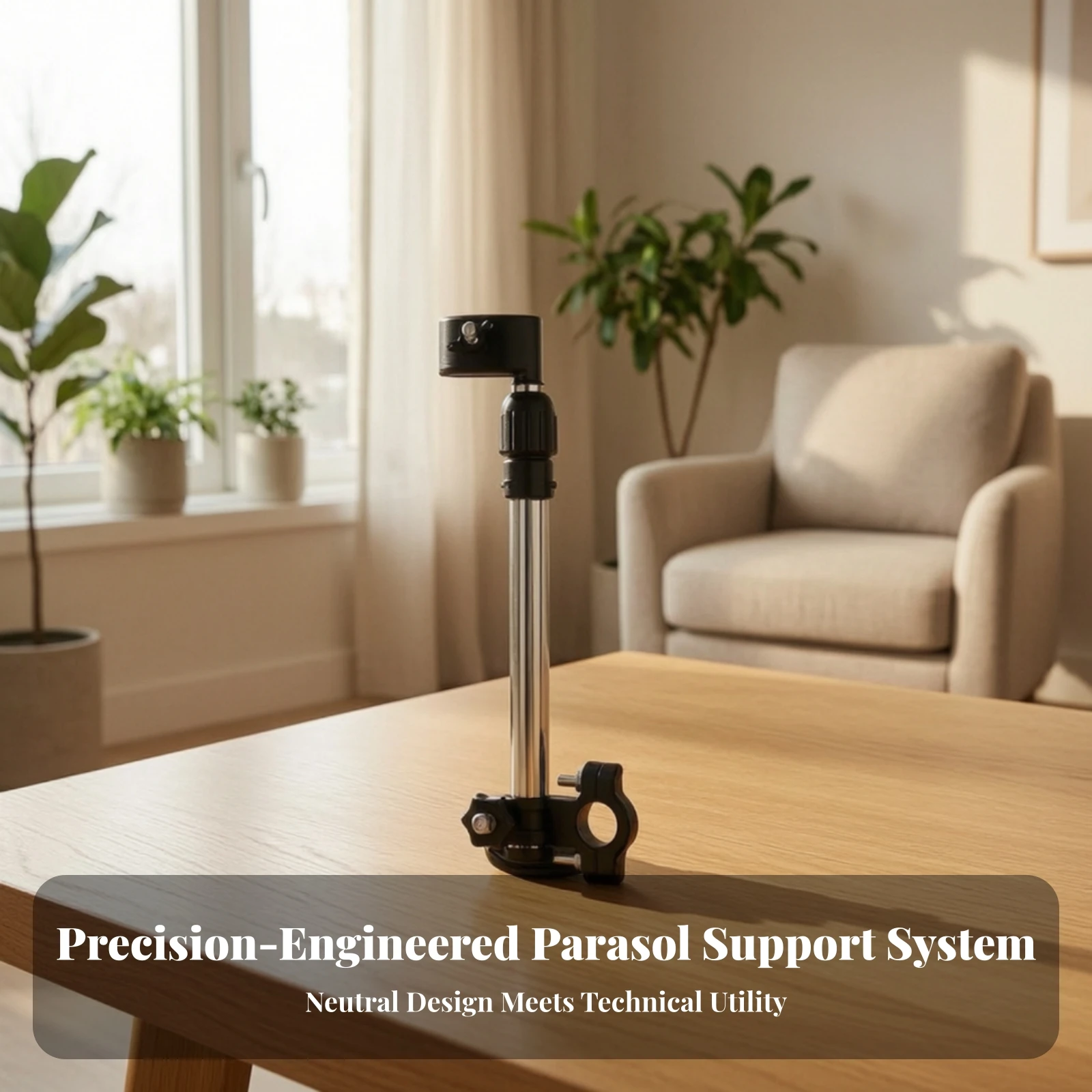 Cycle Umbrella Holder Pivoting Cycle Umbrella Mount Accessory Easy-to-Install Universal for Commuters, Bicycles, Wheelchairs