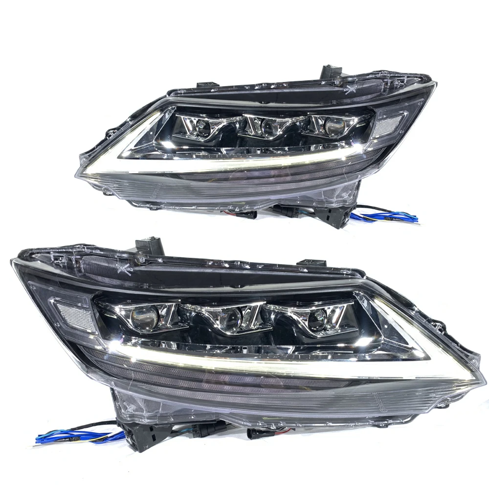 

Pair of Car Headlight Assembly for Honda Odyssey 2015-2021 Car Front Light Plug&Play Auto LED Head Lamp System
