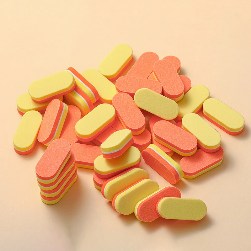 10Pcs Professional Mini Sponge Nail Art Buffer Sandpaper Manicure Sanding Polishing Nails File Grinding Equipment Tool.~