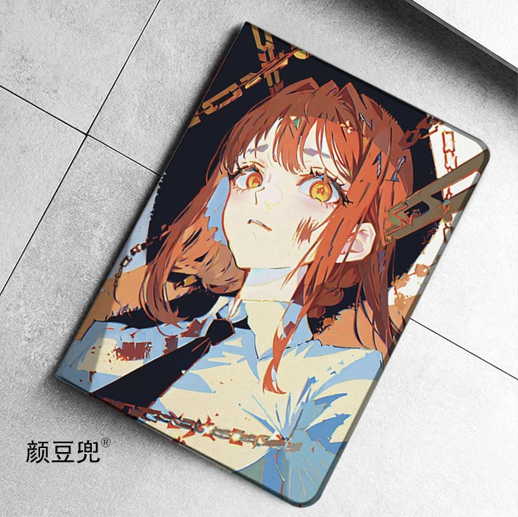 전기 톱 남자 애니메이션 Makima 케이스 iPad Air 4 5 6 10.9 미니 5 6 7 2022 12.9 케이스 실리콘 iPad Air 11 13 in 10th Pro13 i