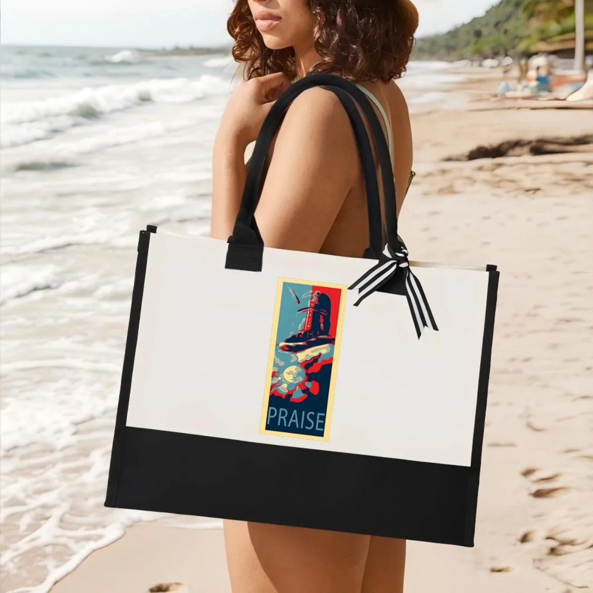 

Praise the Sun K Solaire 2026 Новое поступление модная практичная просторная многоразовая большая сумка с узором и принтом 2-цветная сверхмощная большая сумка