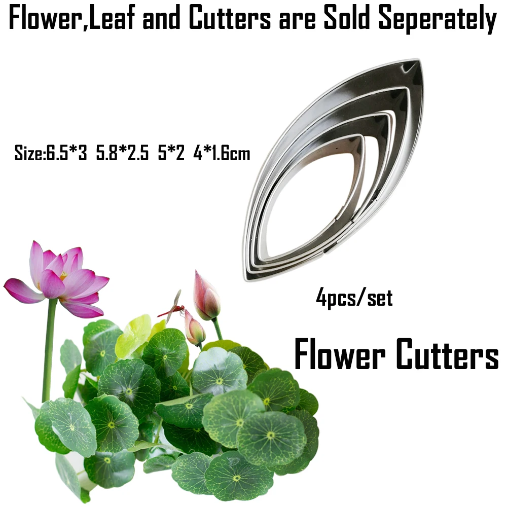 NEW 2pcs Lotus Silicone Mold Leaf Moulds DIY Cake Fondant Mould Dessert Chocolate Clay FondantDecoration Kitchen Bake Tool M2884