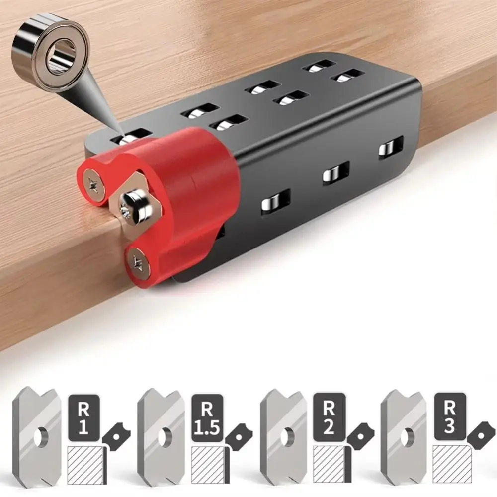 

R1/R1.5/R2/R3 Chamfering Tool Woodworking High Strength Hand Planer Aluminium Alloy Trimming Edge Banding Trimmer Tables