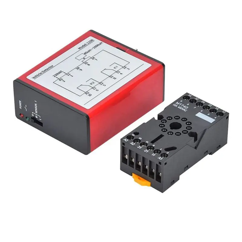 4X 110B Vehicle Detector AC220V Single Channel Inductive Vehicle Loop Detector For Car Parking Lot Access Control-[LUCK 9]