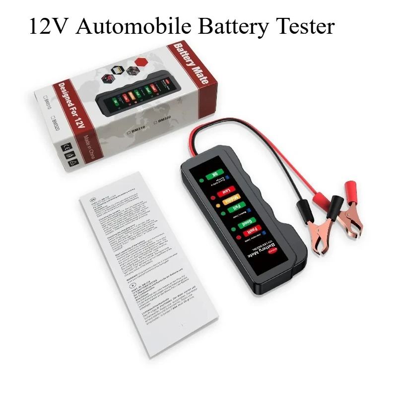 

Тестер аккумулятора для автомобильных автомобилей 12 В — цифровой анализатор разряда нагрузки с тестом запуска, проверка здоровья