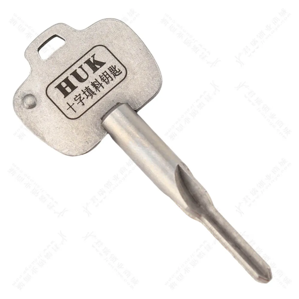 HUK Cross Key Master Cross Key Stainless Stell Cross-filled Key Locksmith Key for Lock Multifunction Pick