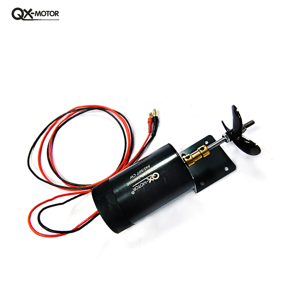 QX-MOTOR 545-50T Underwater Thruster 12V-16V Brush Motor for Unmanned Boat Remote Control Boat Model