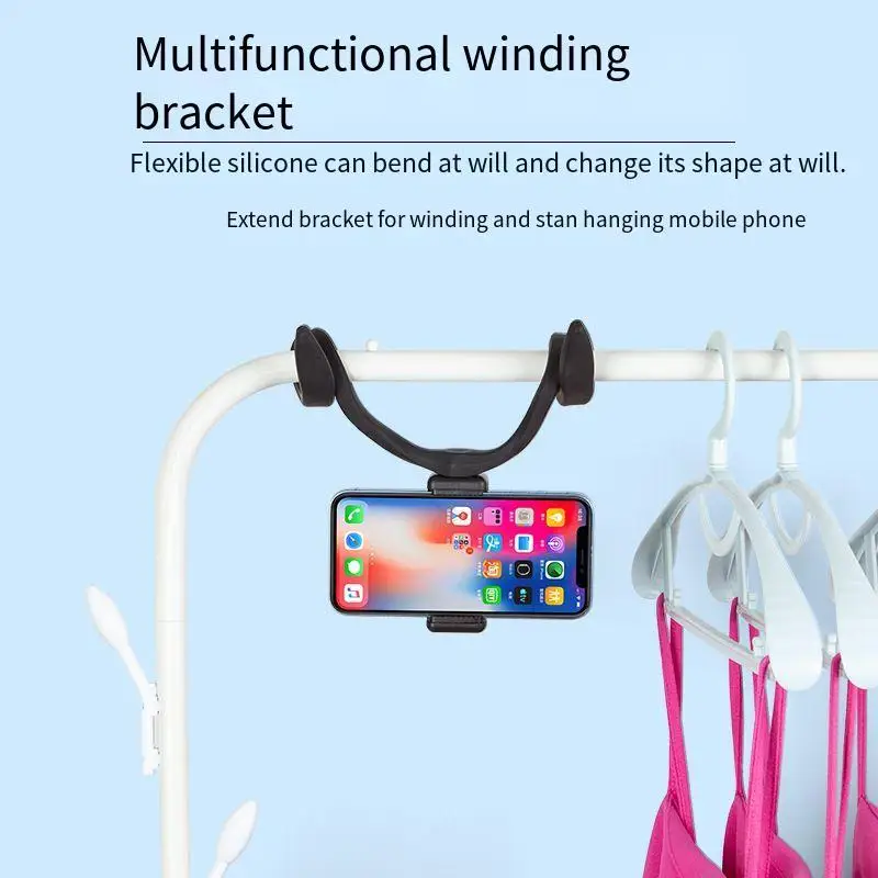 Multifunctional Phone Stand Flexible Phone Holder Wrap Bundle Support Live Round Tube Fixed Support Extension Desktop Lazy Clip