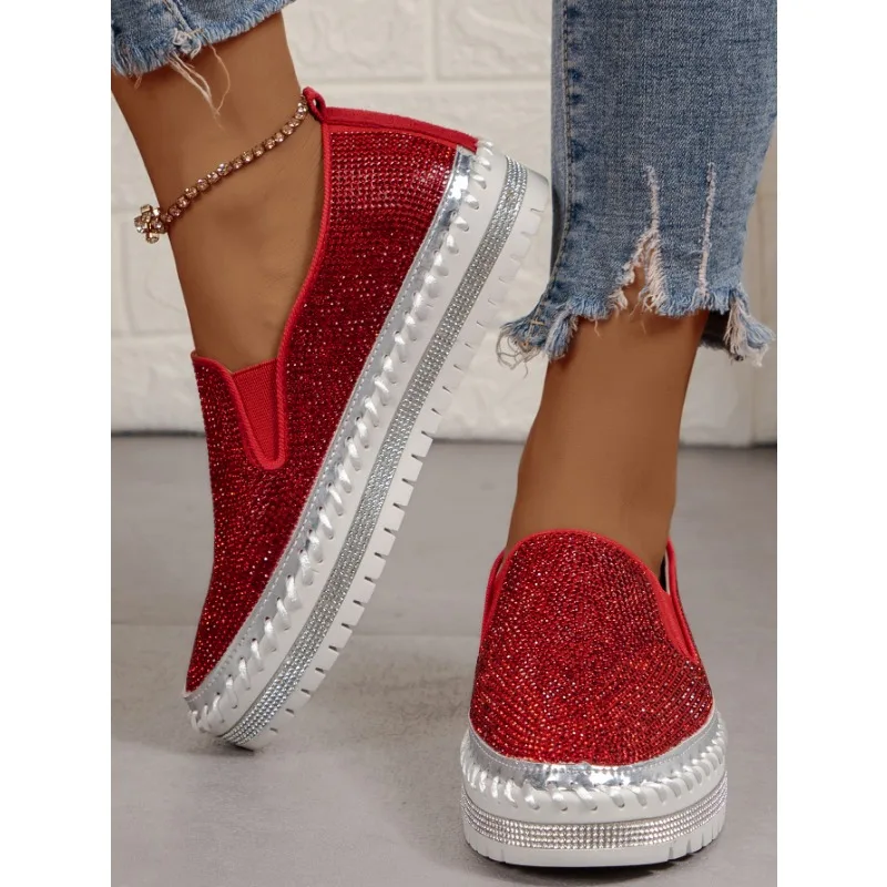 Spring and Autumn 2023 New Fashion Women\'s Flat Shoes Sewing Slide Sleeve Sewing Light Fashion Solid Color Casual Shoes