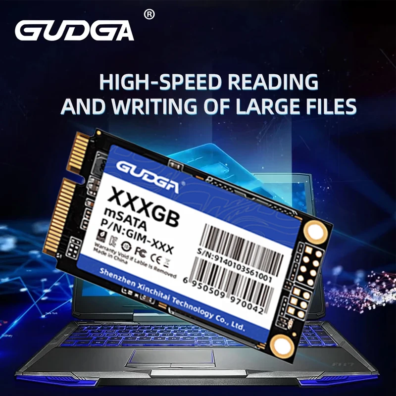 Gudga msata mini sata ssd 512 gb 128 gb 256 gb 1 tb 2 tb sataiii interno mini sata unidade de estado sólido para laptop eth unidade ssd unidade ssd para laptop disco rígido unidade ssd para unidades de computador SSD