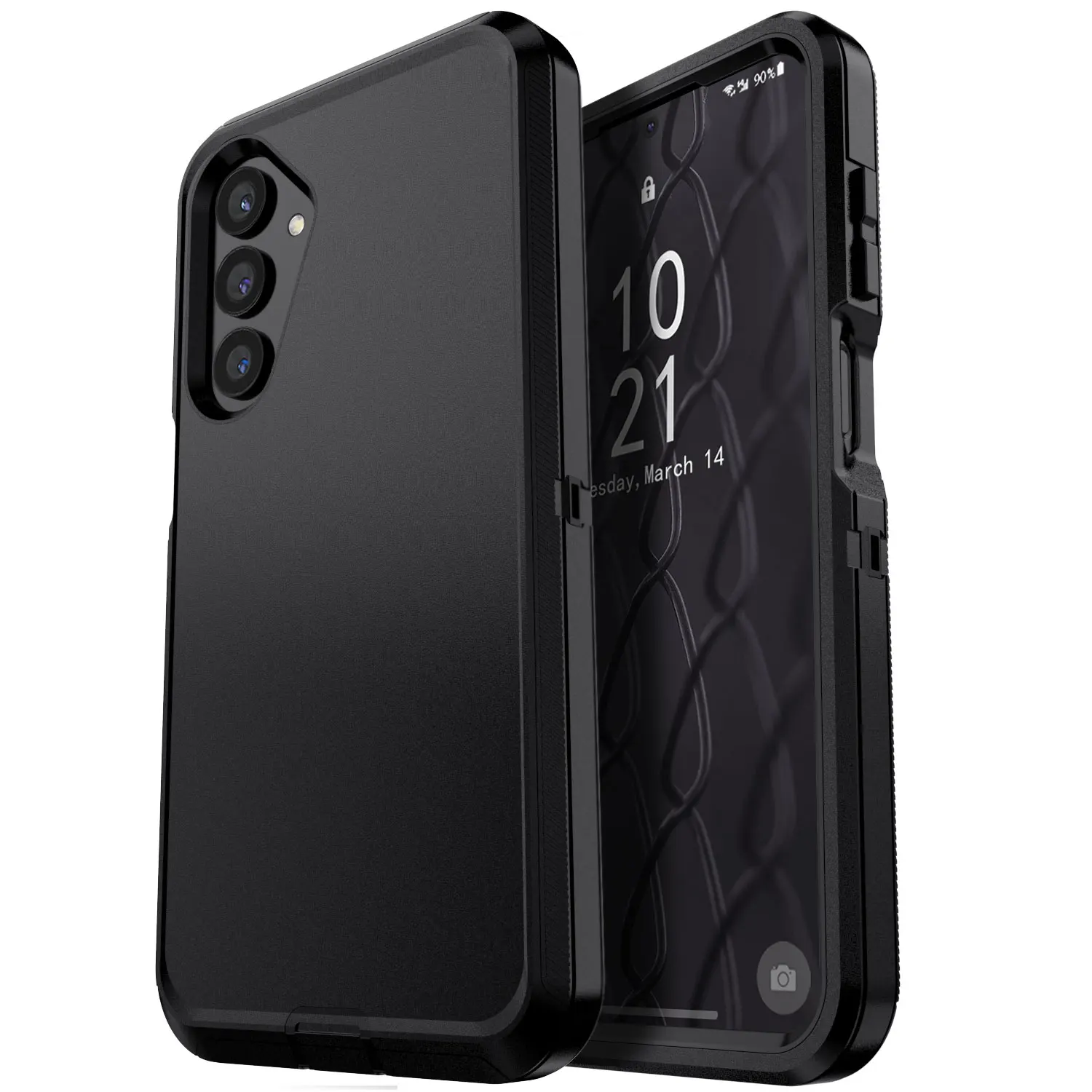 

Black For Samsung Galaxy A16 5G Case Heavy Duty Shockproof Hard Protective Rugged Hybrid 3in1 Layers Cover