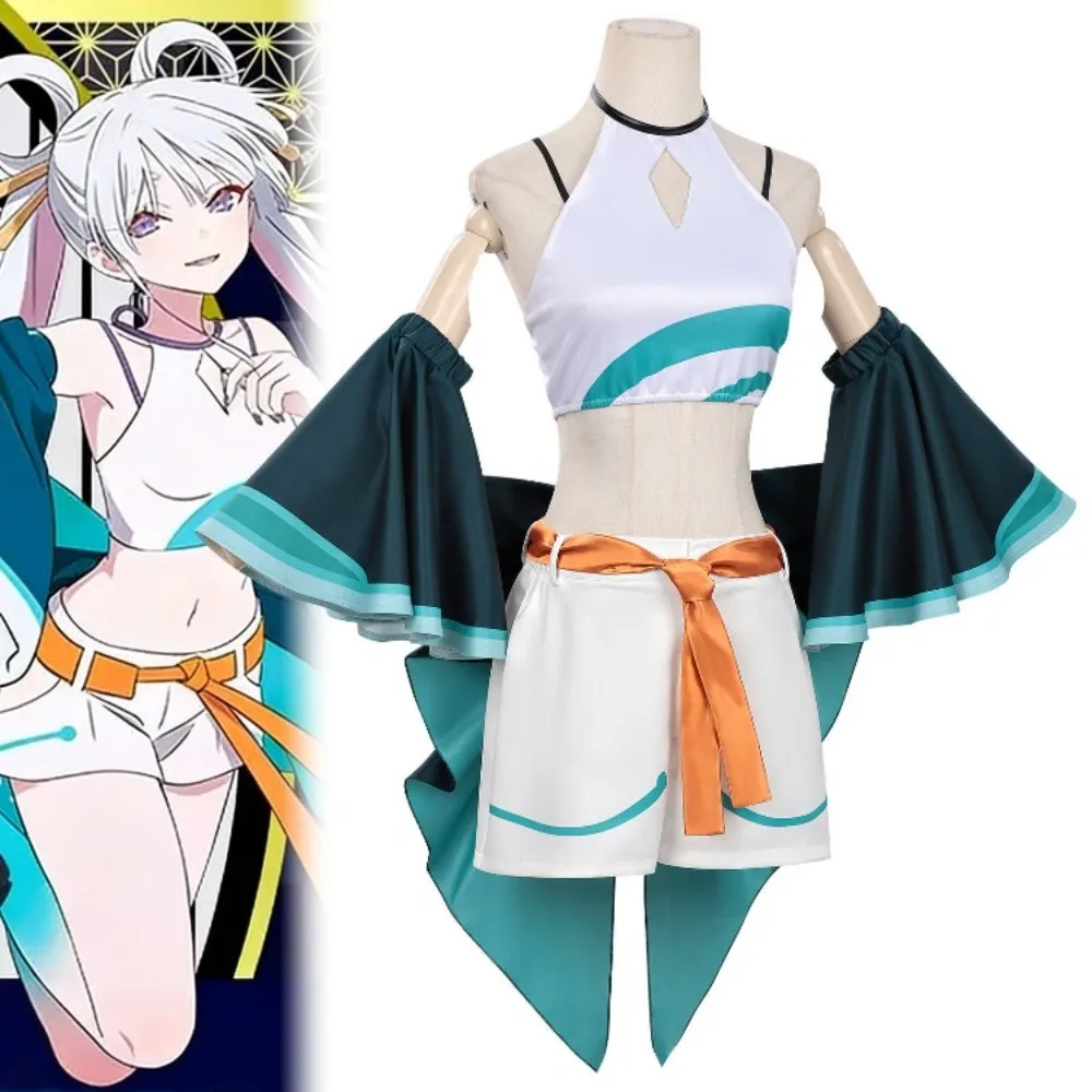

Cosmic Princess Kaguya! Tsukimi Yachiyo Cosplay Costume Bow Accessories Suit Anime Characters Same Halloween Stage Show Costume