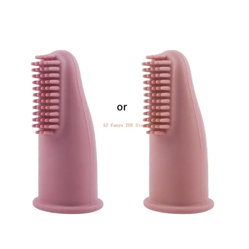 

96GC Silicone Baby Finger Toothbrush Infant Kid Care Massaging Teeth Clean Brush