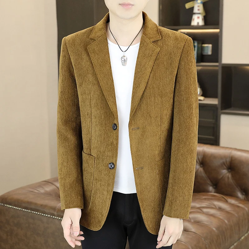 2024 High quality new fashion handsome fashion casual suit coat spring autumn two button slim fashion handsome single west