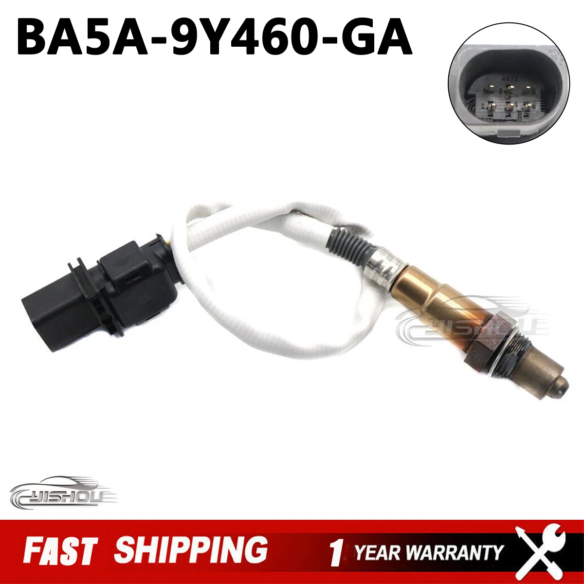 BA5A-9Y460-GA Upstream Front Air Fuel Ratio Lambda O2 Oxygen Sensor For Ford Fiesta 1.6L L4 Non Turbo 2014-2019 BA5Z-9F472-C