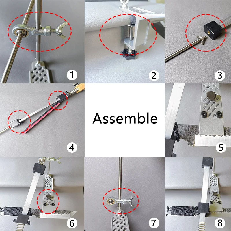 New Design Professional Fixed Angle Apex Knife Sharpener Kitchen Knife tools Knife Sharpening System with diamond stones Set