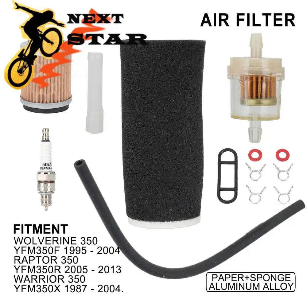 Air Filter Set For WOLVERINE WARRIOR RAPTOR 350 For YAMAHA YFM350F 1995-2004 YFM350R 2005-2013 YFM350X 1987-2004 Motorcycle