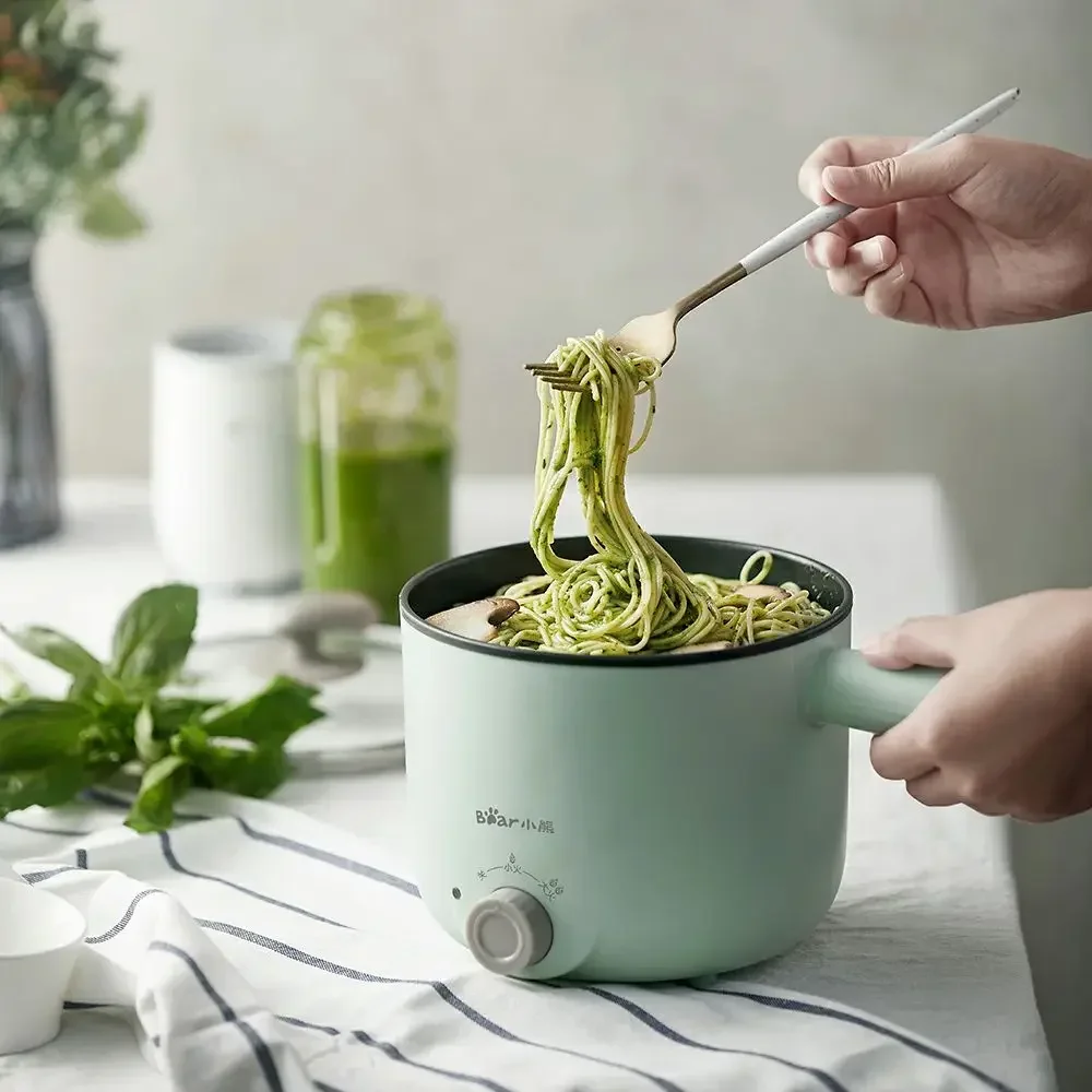 220V 1.2L البسيطة المحمولة وعاء طبخ أرز كهربائي غير عصا موقد متعدد الوظائف إناء/ قدر للسفر مكتب المدرسة المعكرونة الدب/DRG-C12K1