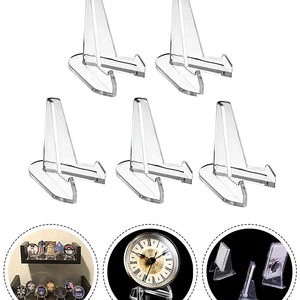 Clear Acrylic Coin Display Stand, Holders, Small Rack Easel, Card, Commemorative, Challenge, Capsule Stand, 5pcs 7 Main Sales Automotive Easel - №7