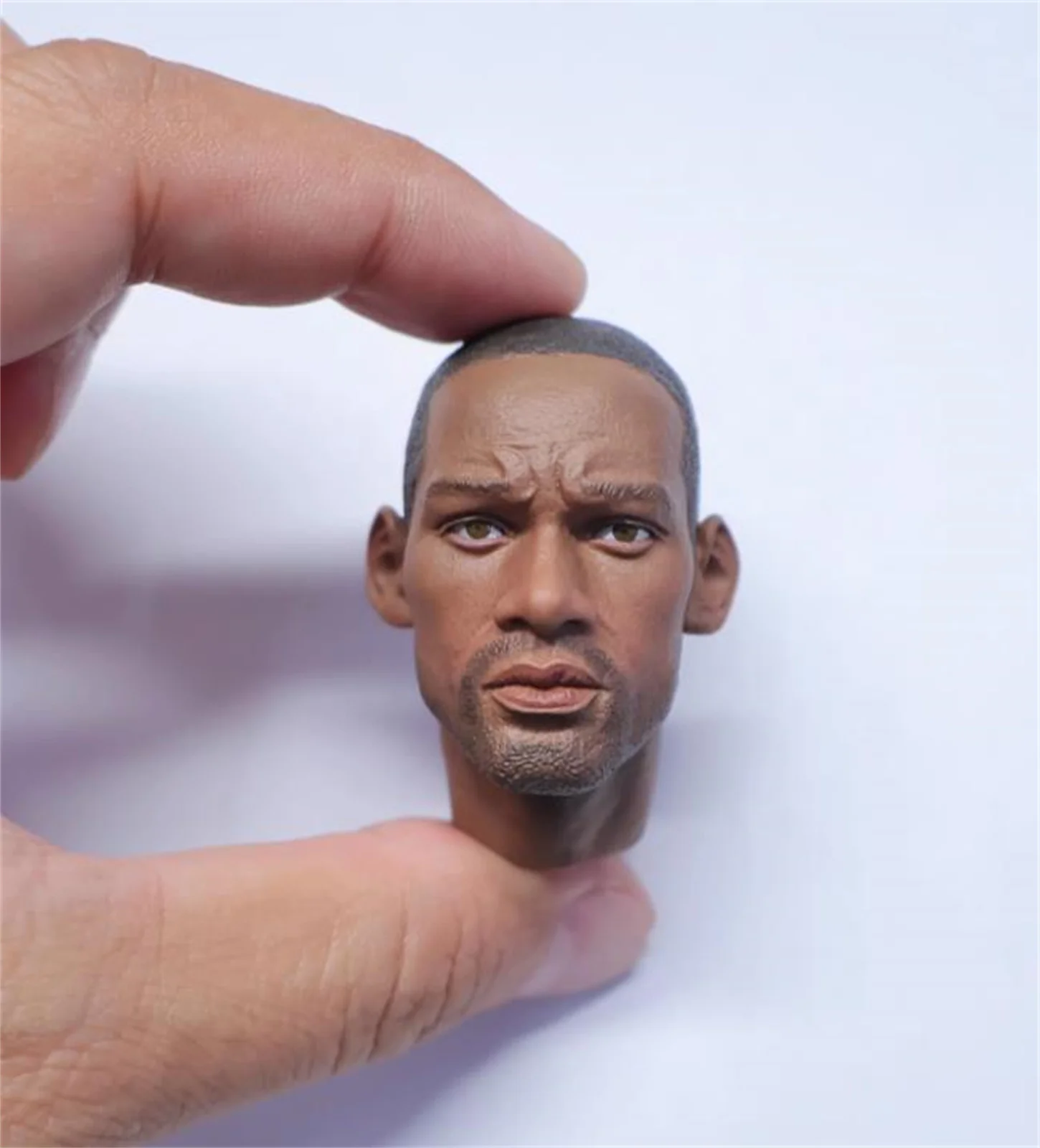 

1/6 Black man Male Head Sculpt singer Actor Man Head Carving Model Fit 12'' Soldier Action Figure Body Toys