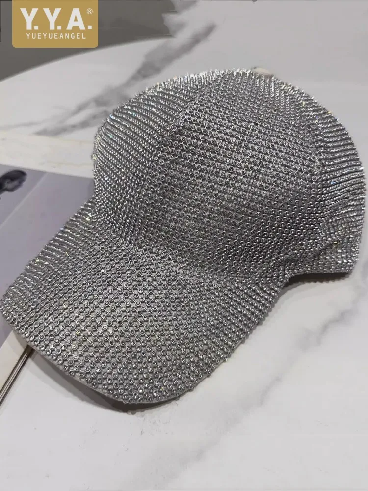 Hip Hop Women Hat Fashion Personality Shiny Spring Summer Sun Protction Diamonds Visors Stage Show Casual Ladies Baseball Hat