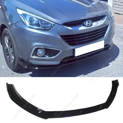 Gloss Black Front Bumper Lip Splitter Spoiler Diffuser Retroft For Hyundai ix35 LM 2013 2014 2015 Facelift Bodykits Tuning