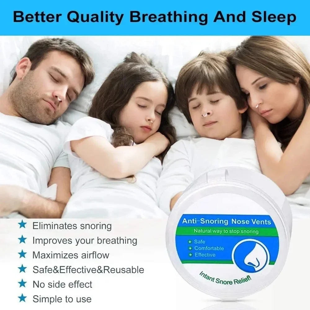 Picture 4: New Blue Silicone 4PCS Anti Snoring Devices Nasal Dilators For Better Sleep Snoring Solution Sleeping Aid