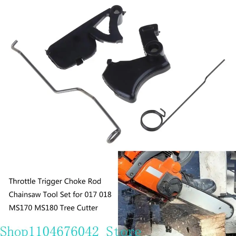 

Plastic Throttle Trigger Rod Arm Spring Attachment Assembly Compatiable with MS170 MS180 017 018 Chainsaw Sturdy Durable