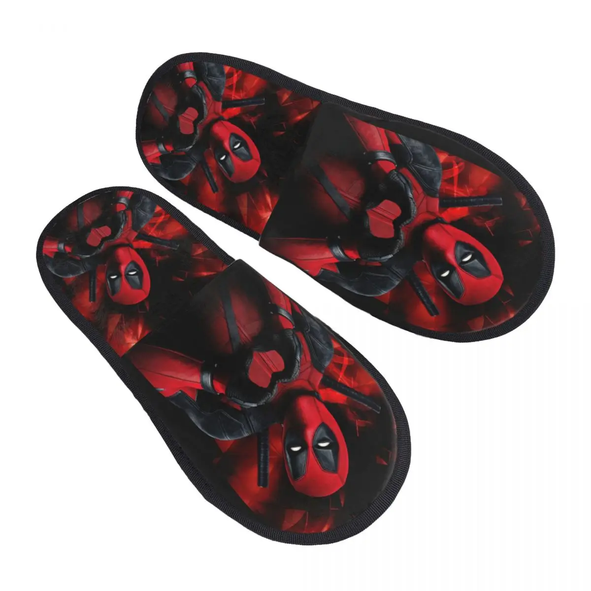 Custom Deadpool Love Guest Slippers for Bathroom Women House Slipper