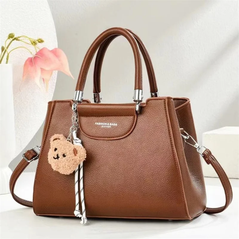 

Элегантная классическая дизайнерская сумка через плечо с буквенным логотипом однотонного цвета для женщин в повседневном стиле