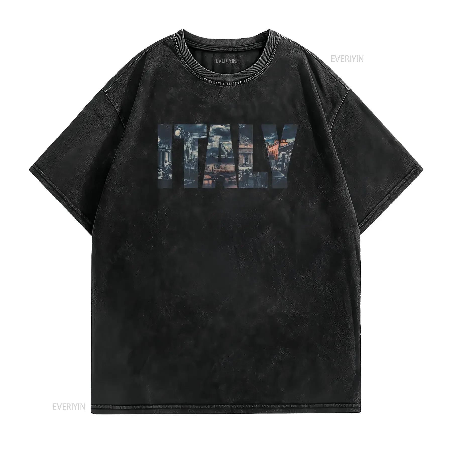 Travel Italy Iconic T Shirt Perfect for Exploring  vintage Washed designer clothes Soft Versatile graphic Top For Everyday Wear
