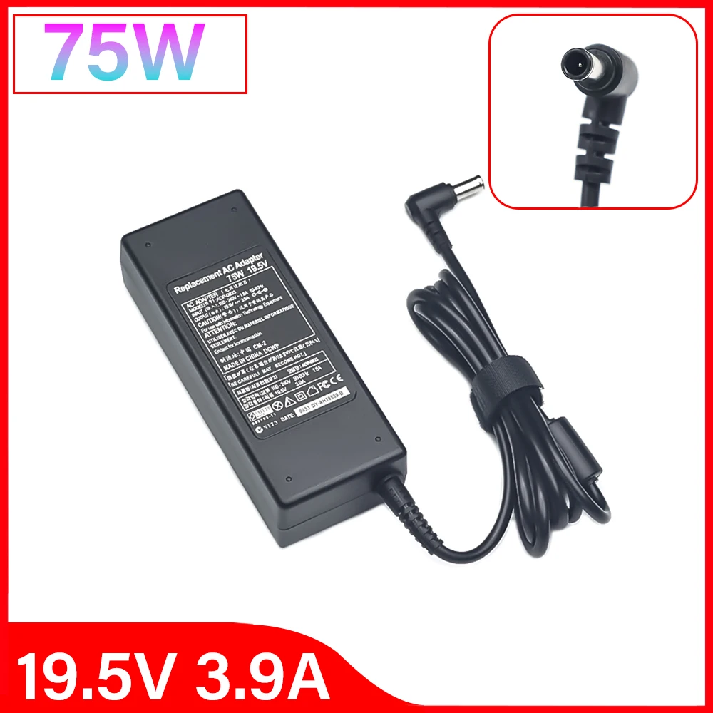 

NEW 19.5V 3.9A AC Power Adapter FOR SONY VAIO VGP-AC19V37 VGP-AC19V38 VPCW VPC-W