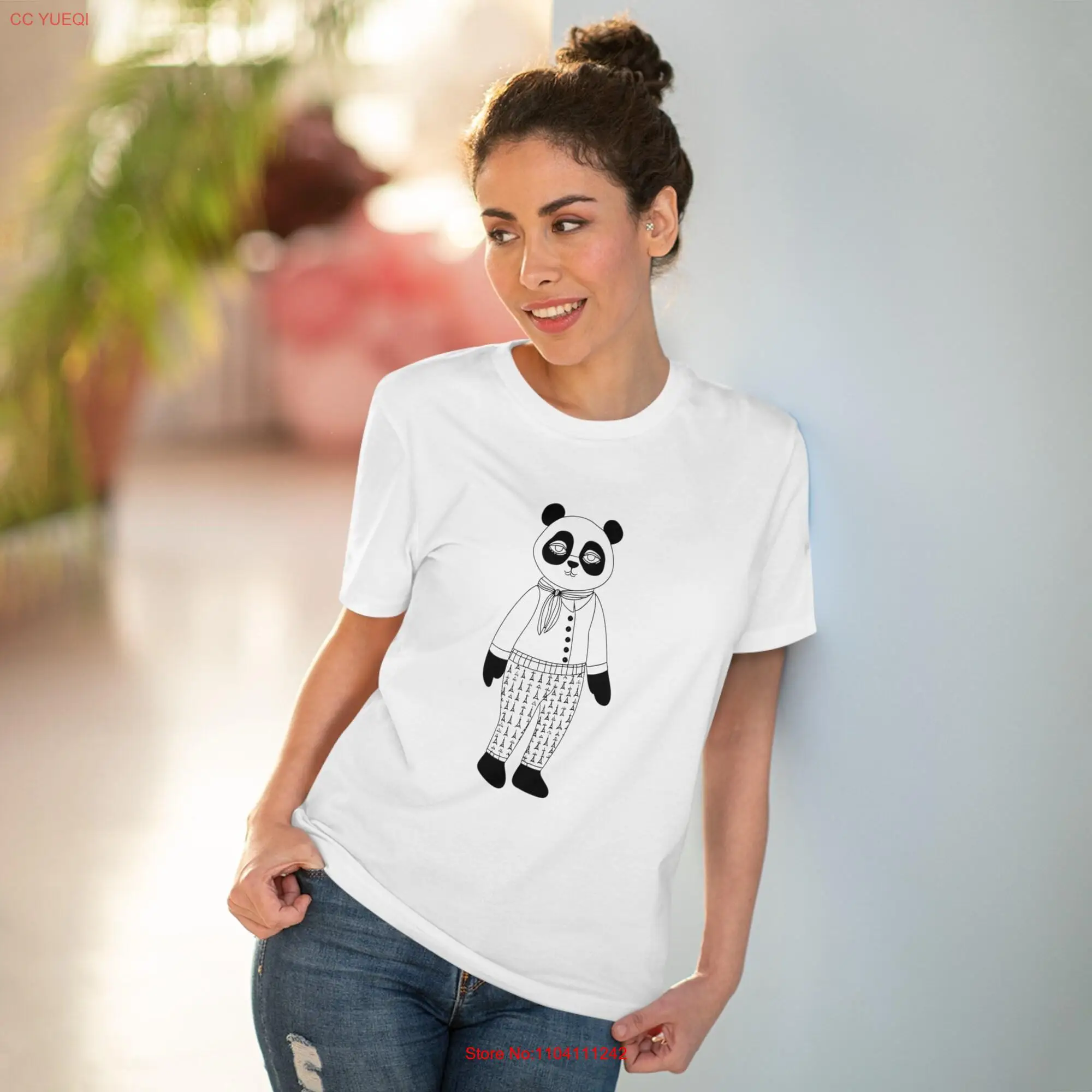 Bear Organic Creator T shirt Adult BL 7 1 long or short sleeves