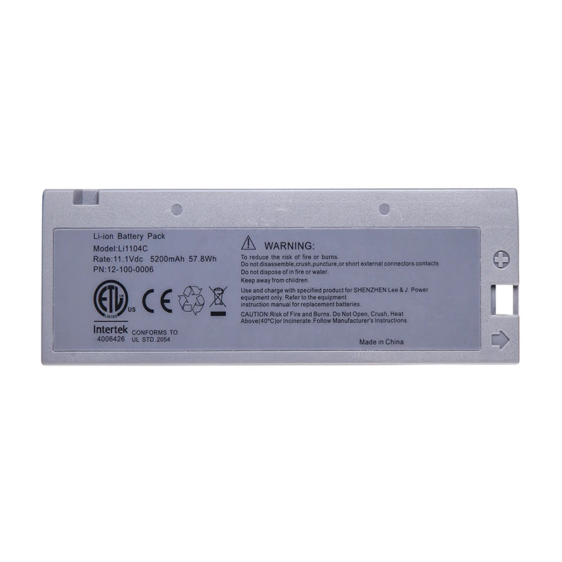 1.1V 5200mAh Medical  Replacement Rechargeable Battery LI1104C 12-100-0006 For M8000 M8500 M9000 M9000A M9500 M66