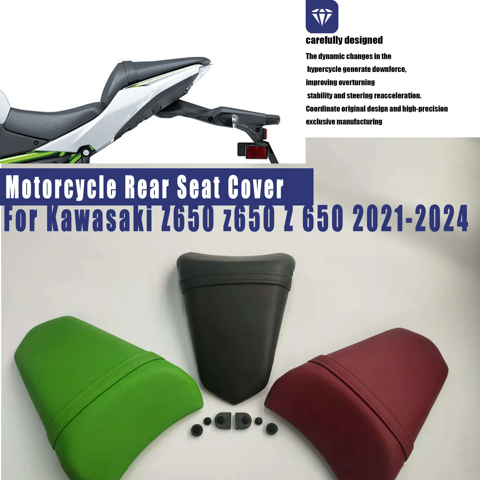 

Motorcycle Rear seat cushions, seat covers, soft seat cushions, with passenger seat For Kawasaki Z650 z650 Z 650 2021-2024
