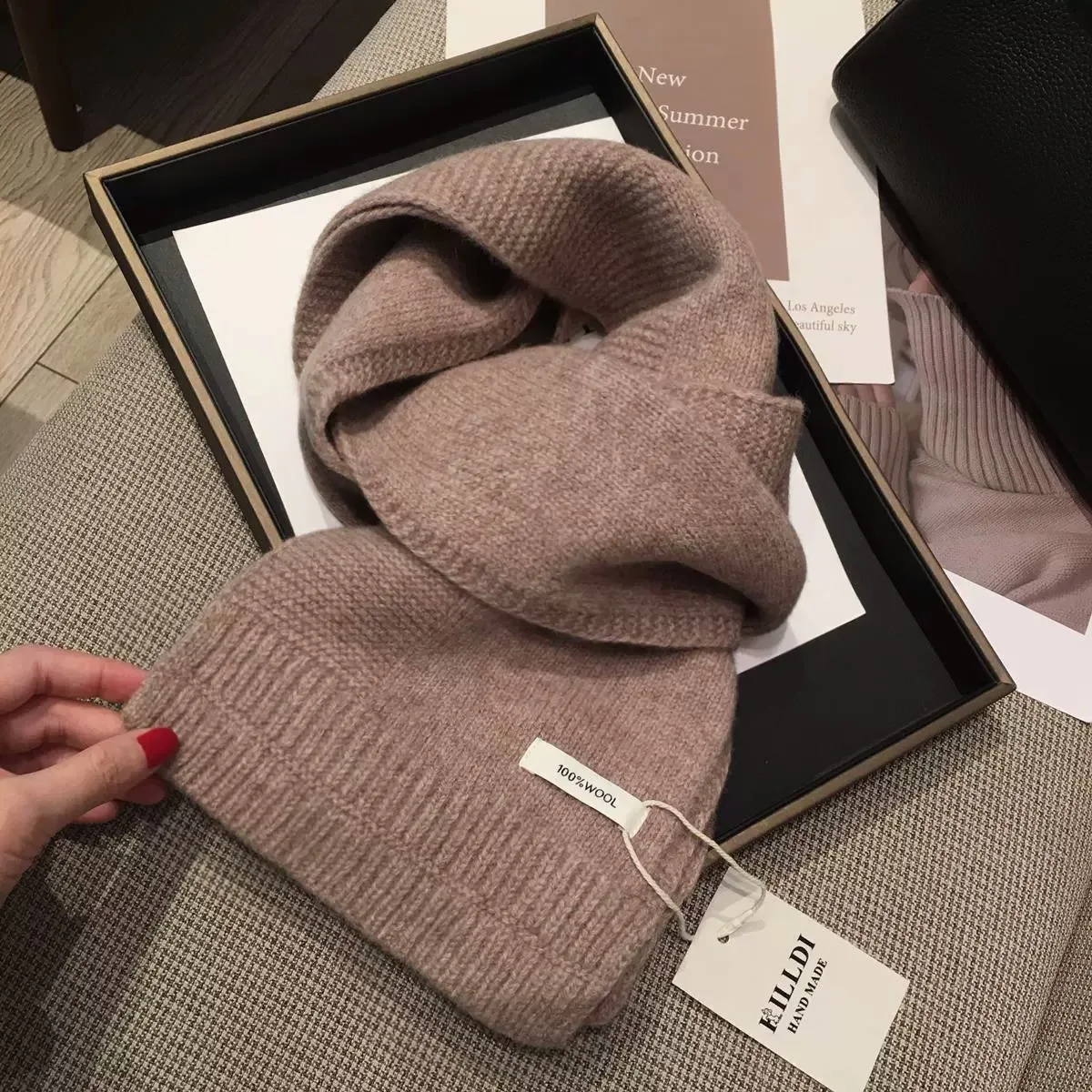 ผ้าพันคอขนสัตว์ออสเตรเลียแท้ 100% คุณภาพสูง สีพื้น ลายแนวตั้ง ผ้าคลุมไหล่แคชเมียร์แท้ ใช้ได้สองแบบ อุ่นสบายในฤดูหนาว