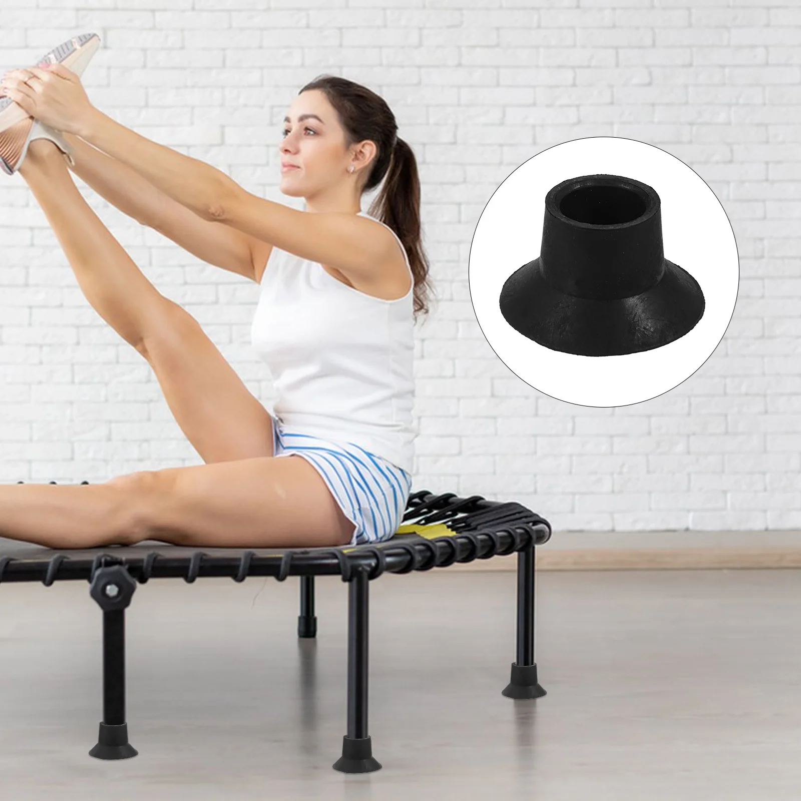 

5pcs Trampoline Leg Caps Rubber Non-Slip Wear-Resistant Replacement Parts Mute Anti-Skid For Furniture Outdoor Fitness Equipment