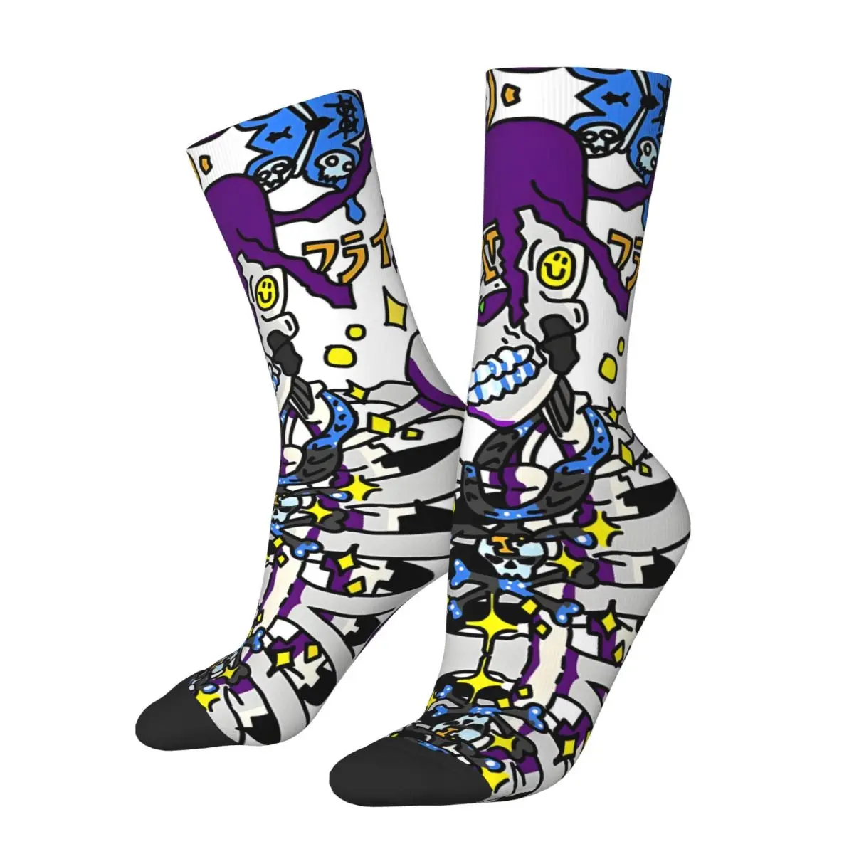 compression PLAYBOI CARTI Sock for Men Hip Hop Harajuku Happy Quality Pattern Printed Crew Sock Novelty official-website fugees