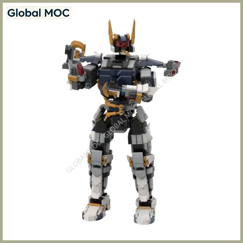 Fantasy Horned Helmet Combat Knight MOC Building Blocks Medieval Dark Warrior Model DIY Brick Set Desktop Collectible