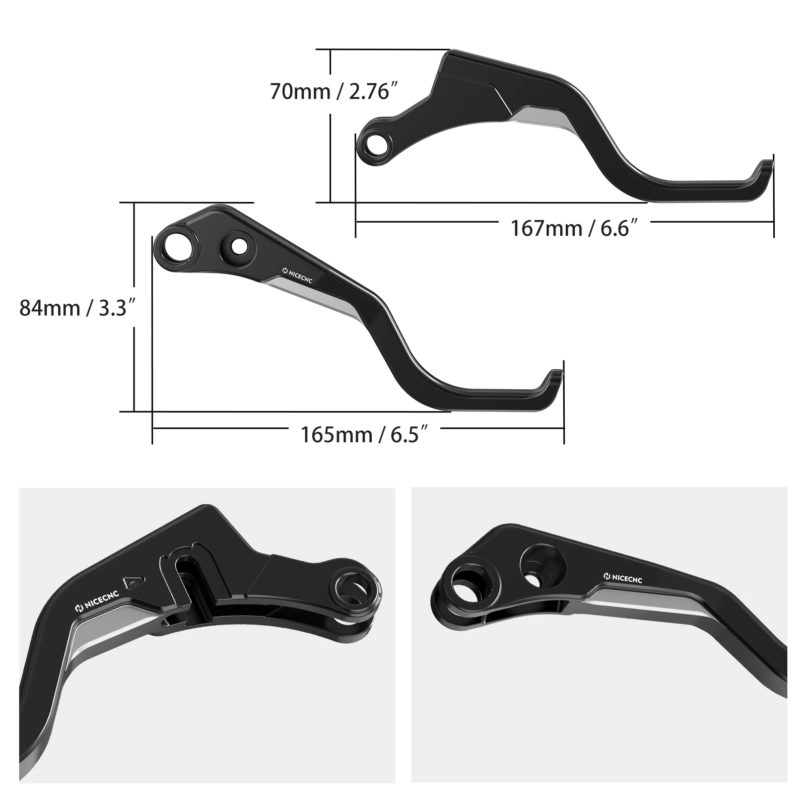 NICECNC For Harley Sportster S RH1250S 2021-2024 Short Brake Clutch Levers Pan America 1250 RA1250 21-24 Nightster RH975 22-24 - Image 6