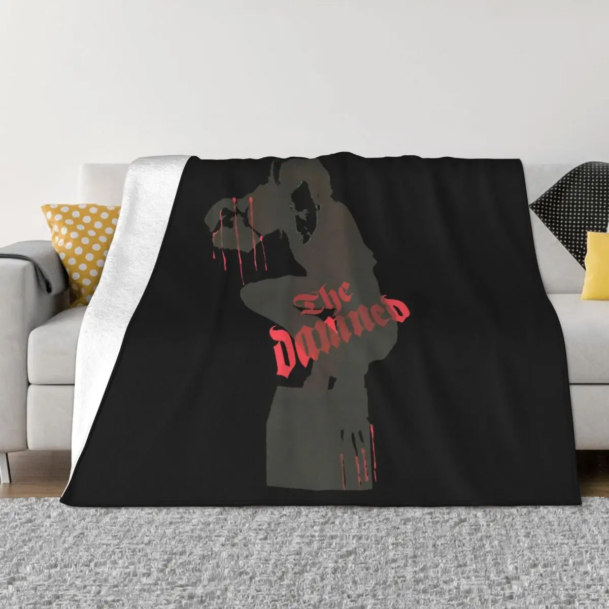 Killing Vintage 80S British Dog Cramps S 5Xl Comical Graphic Letter Unique Casual 2021 Family Throw Blanket