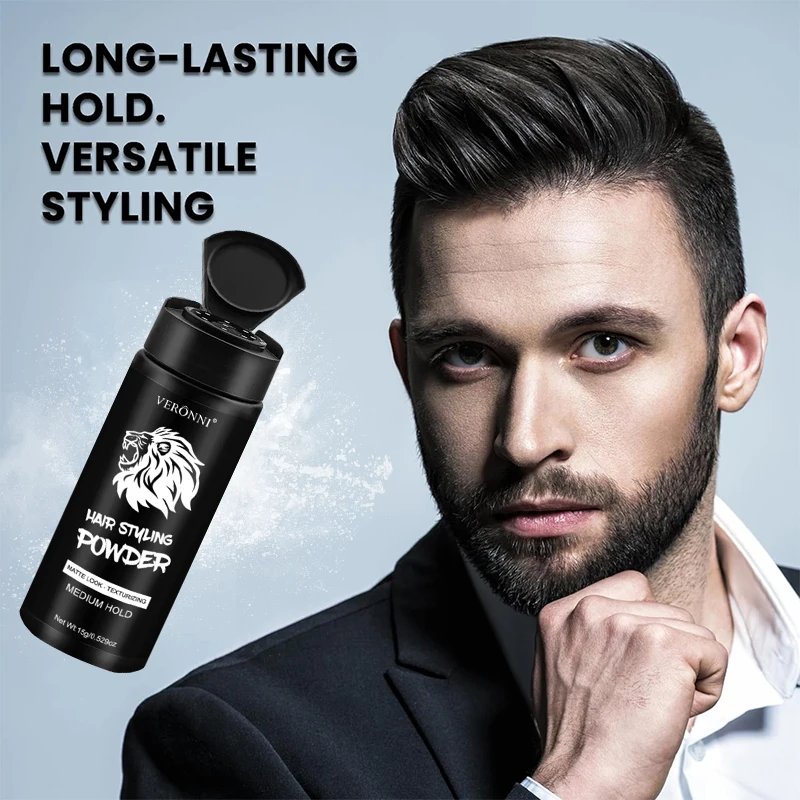 مسحوق تكثيف، مسحوق تصفيف الشعر طويل الأمد للرجال والنساء، يضيف حجمًا وملمسًا، تصفيف للشعر العادي، نسيج الشعر