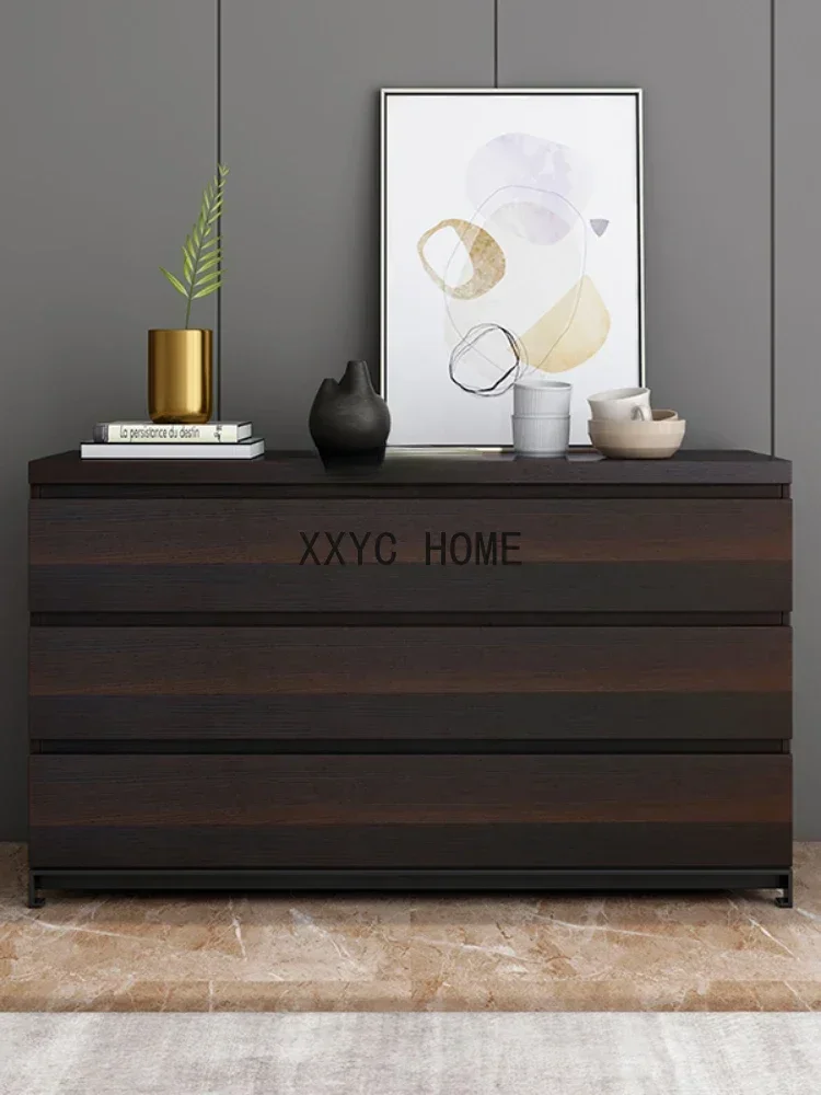 HJ Chest of Drawers Storage Cabinet Household Three Four-Bucket Cabinet Combination Locker