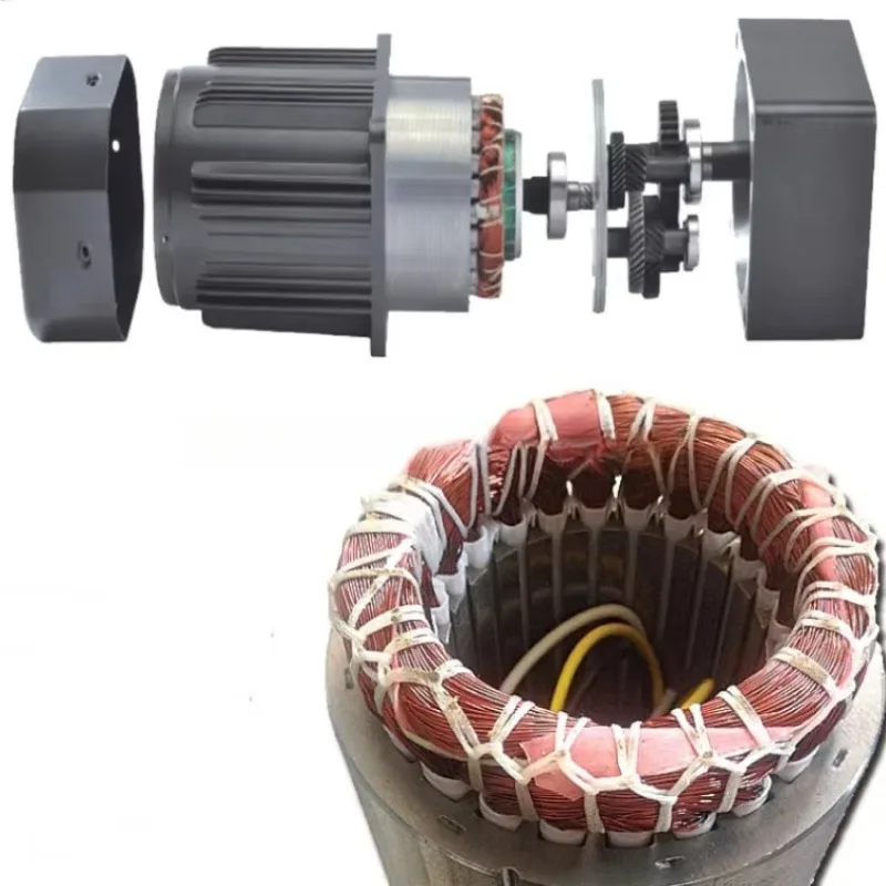 400W 220V AC Metal Gear Reduction Motor Reversible Speed Control High Torque Copper Coil Industrial Drive Equipment