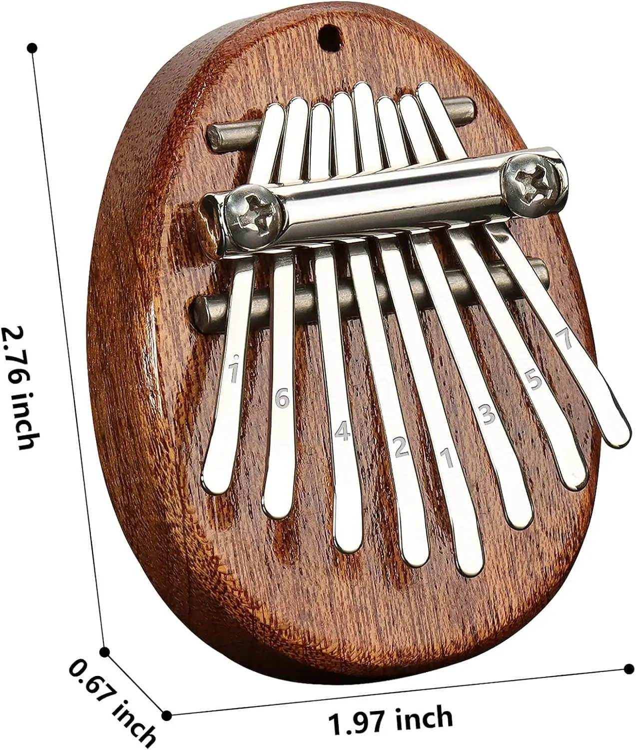 Pianoforte a pollice con dito squisito Kalimba a 8 tasti: strumento musicale Marimba di qualità Superdan