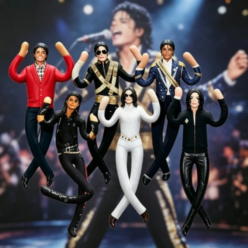 Nouvelle collection : Figurine en peluche Michael Jackson pour cosplay, décoration de chambre, avec articulations mobiles, idéal comme cadeau