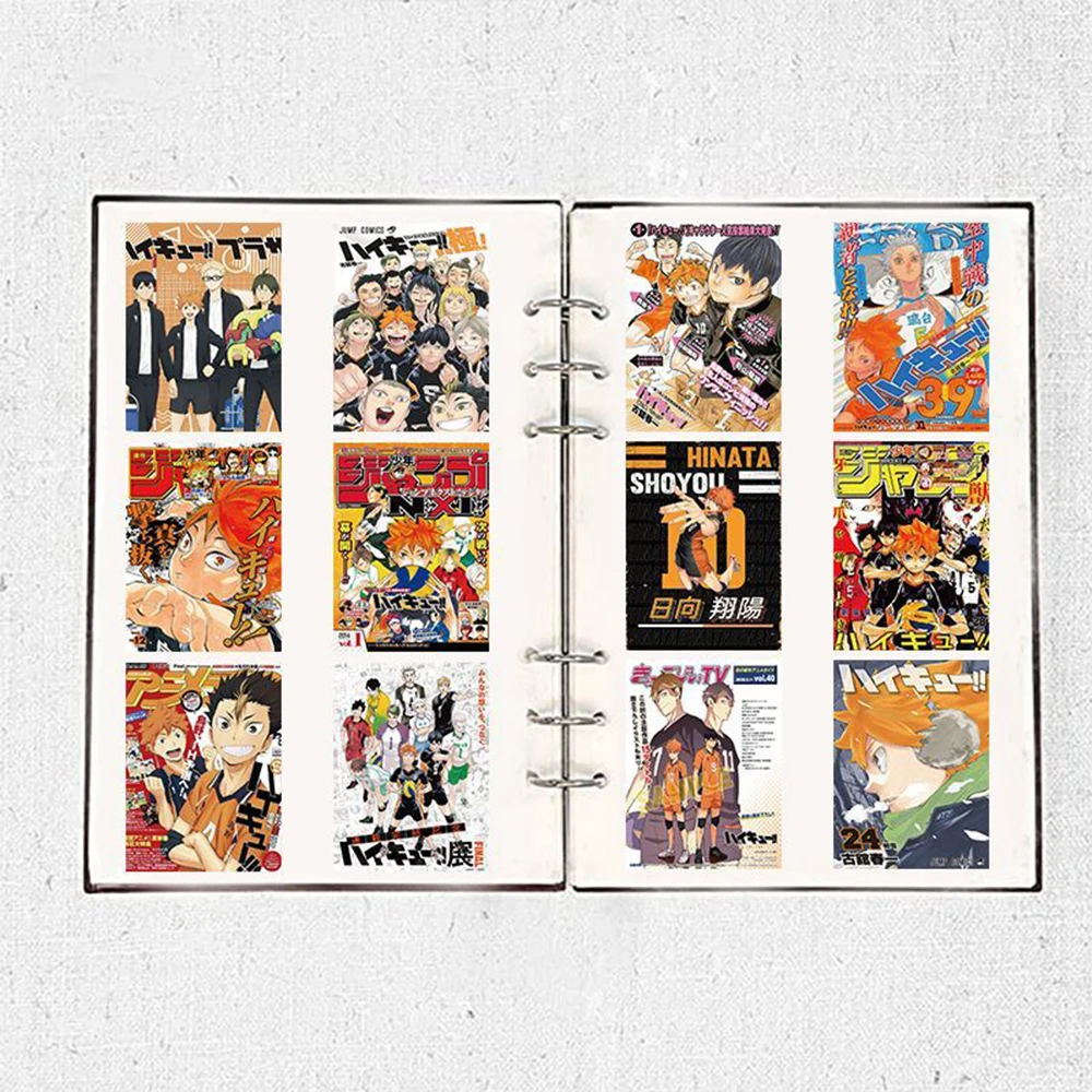 10/30/60 قطعة أنيمي الكرة الطائرة Haikyuu!! ملصقات ملصق مقاومة للماء يمكنك صنعها بنفسك على لوح التزلج وأمتعة الهاتف Shoyo Hinata شارات كرتونية رائعة