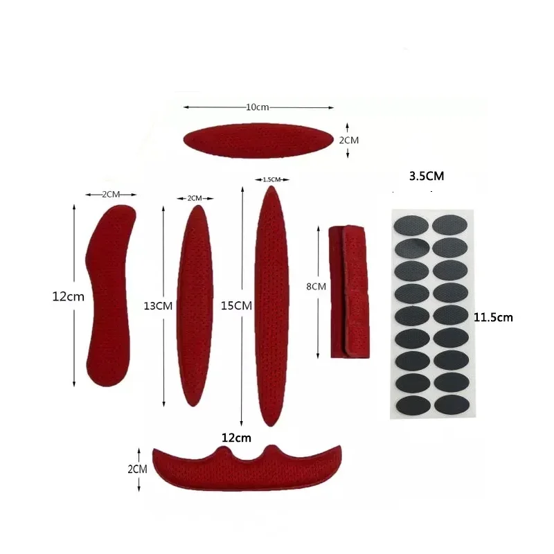 หมวกกันน็อคสากลภายใน Padding ชุดฟองน้ําจักรยานรถจักรยานยนต์จักรยานเปลี่ยนแผ่นชุดกีฬากลางแจ้งขี่จักรยานหมวกกันน็อคป้องกัน