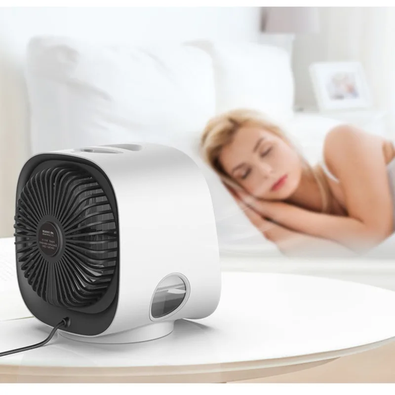 Casa refrigerador de ar portátil condicionador de ar rápido fácil de esfriar qualquer espaço 3 cores led usb dispositivo ventilador de ar condicionado mesa de escritório