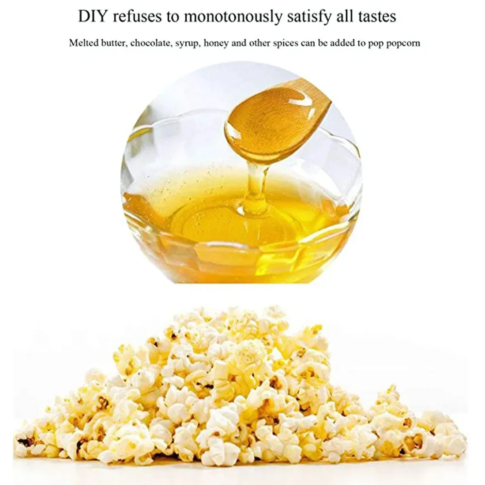 DIY Hot Air Popcorn Machine for Home 1200W Electric Popcorn Maker without Fat and Oil Mini Electric Popcorn Maker Gift for Kids